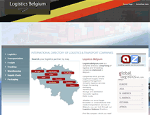 Tablet Screenshot of logisticsbelgium.com